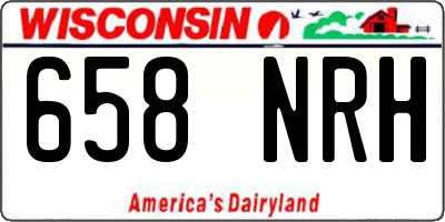 WI license plate 658NRH