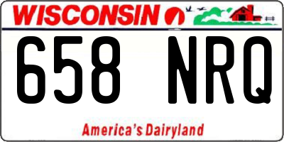 WI license plate 658NRQ