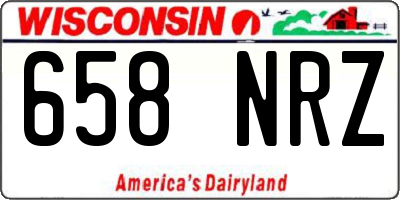 WI license plate 658NRZ