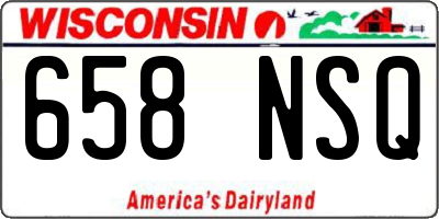 WI license plate 658NSQ