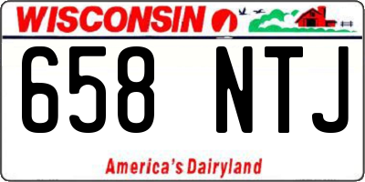 WI license plate 658NTJ