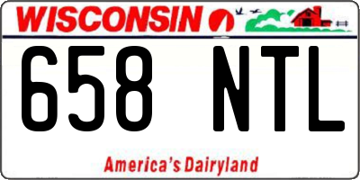 WI license plate 658NTL