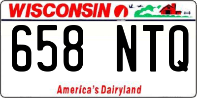 WI license plate 658NTQ