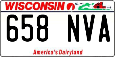 WI license plate 658NVA