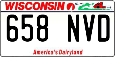 WI license plate 658NVD