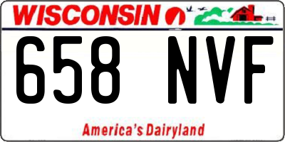 WI license plate 658NVF