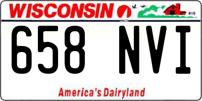 WI license plate 658NVI