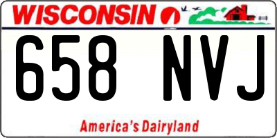WI license plate 658NVJ