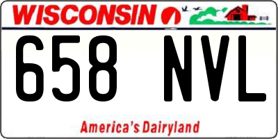 WI license plate 658NVL