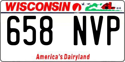 WI license plate 658NVP