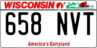 WI license plate 658NVT