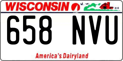 WI license plate 658NVU
