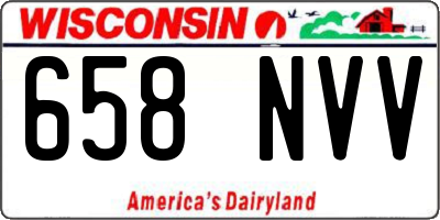 WI license plate 658NVV