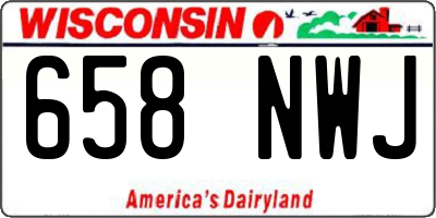 WI license plate 658NWJ