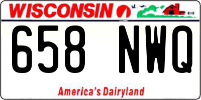 WI license plate 658NWQ