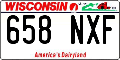 WI license plate 658NXF