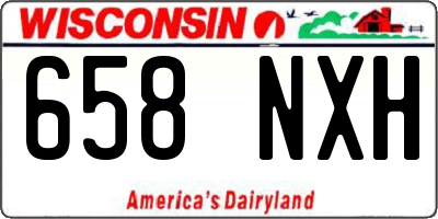 WI license plate 658NXH