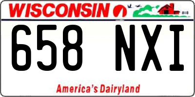 WI license plate 658NXI