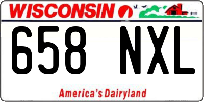WI license plate 658NXL
