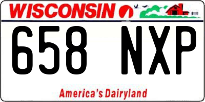 WI license plate 658NXP