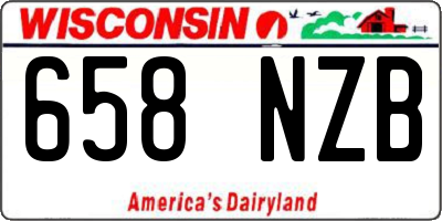 WI license plate 658NZB