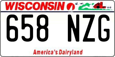 WI license plate 658NZG