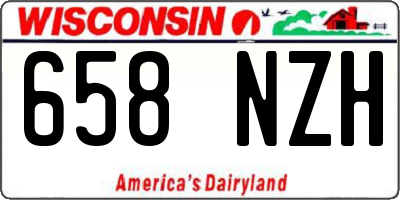 WI license plate 658NZH