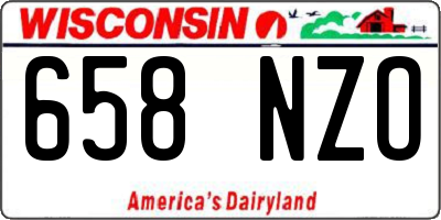 WI license plate 658NZO