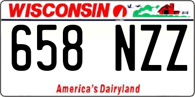 WI license plate 658NZZ