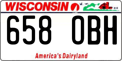 WI license plate 658OBH