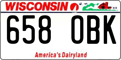 WI license plate 658OBK