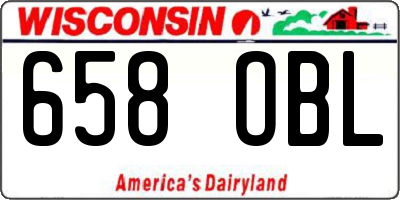 WI license plate 658OBL