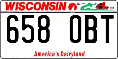 WI license plate 658OBT