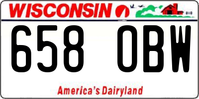 WI license plate 658OBW