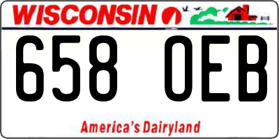 WI license plate 658OEB