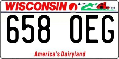WI license plate 658OEG