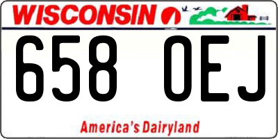 WI license plate 658OEJ