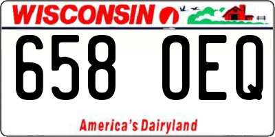 WI license plate 658OEQ