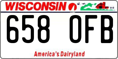 WI license plate 658OFB