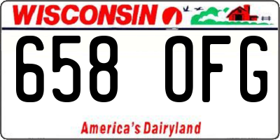 WI license plate 658OFG