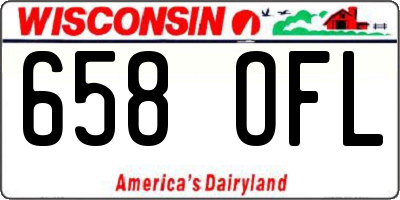 WI license plate 658OFL