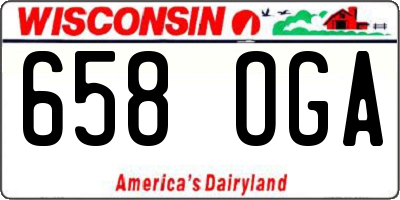 WI license plate 658OGA