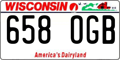 WI license plate 658OGB
