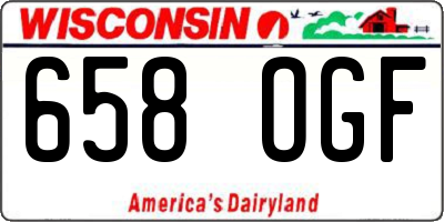 WI license plate 658OGF