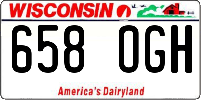 WI license plate 658OGH