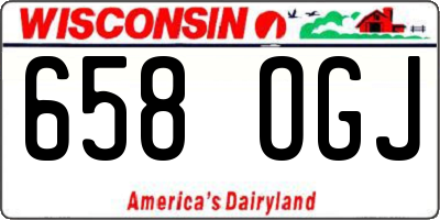 WI license plate 658OGJ