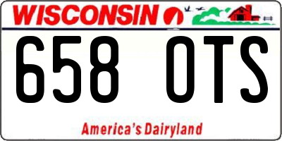 WI license plate 658OTS