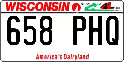 WI license plate 658PHQ
