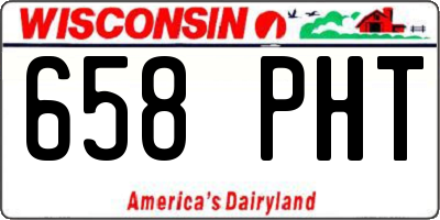 WI license plate 658PHT