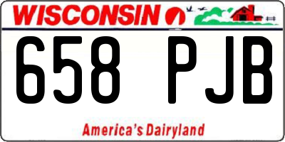 WI license plate 658PJB